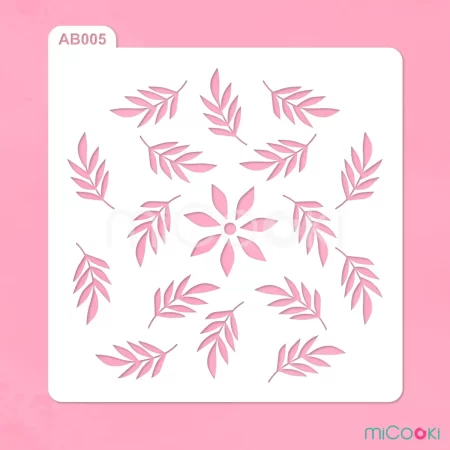 AB005 Flores y hojas M1